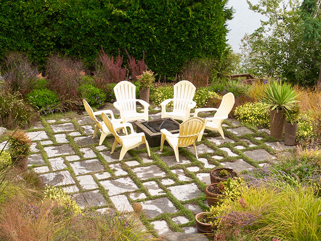 Patio and firepit